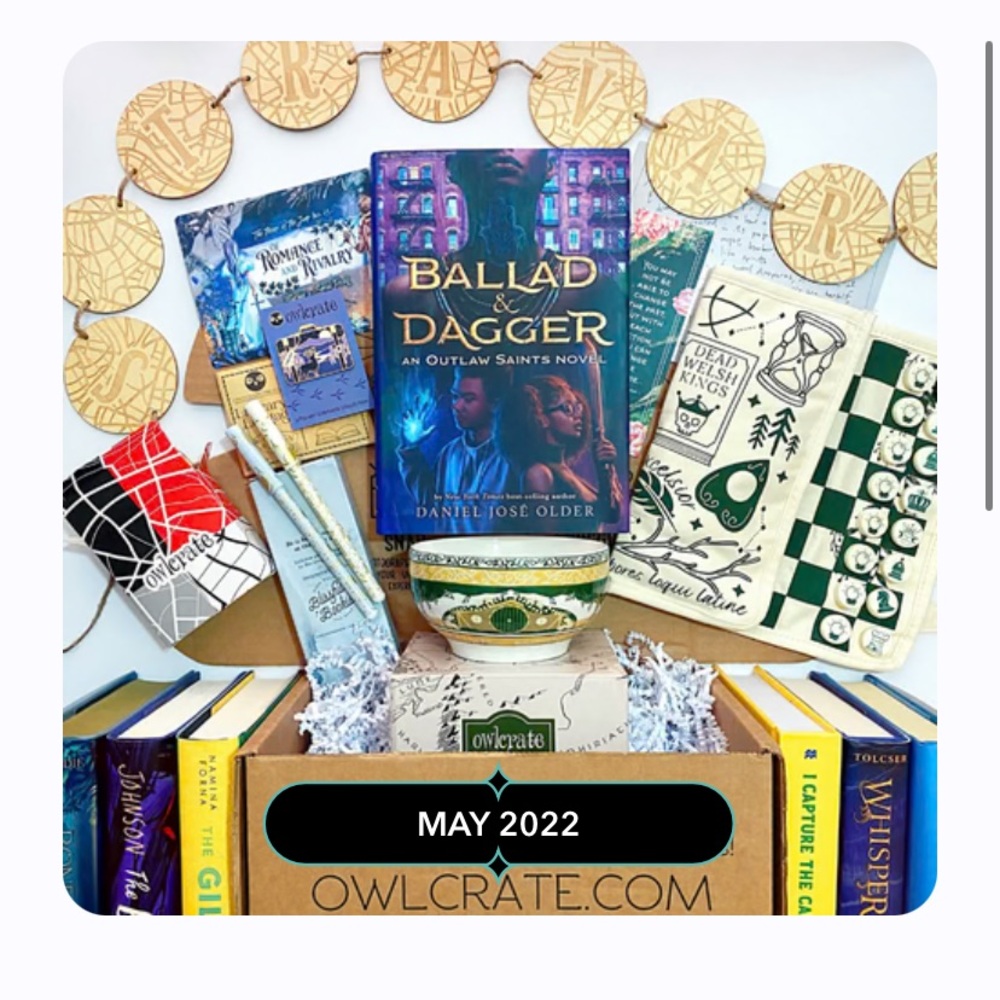 OwlCrate May 2022 Book Box “The Chosen Ones”